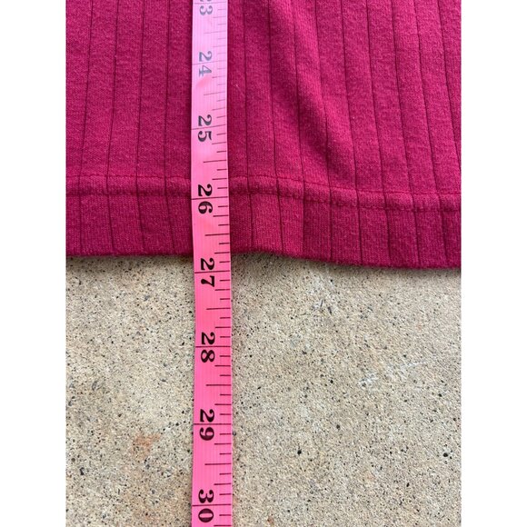 Vintage Harley-Davidson Mens Ribbed Burgundy Half-Zip Cotton Shirt XL W3 - Picture 5 of 6